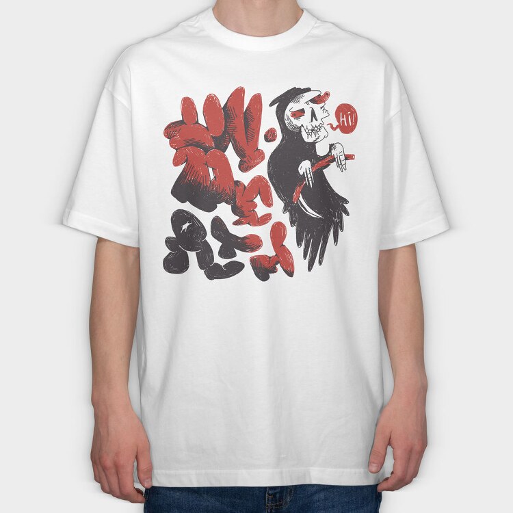 Funny Afterlife 01, Tricou Oversize Barbati (Unisex)