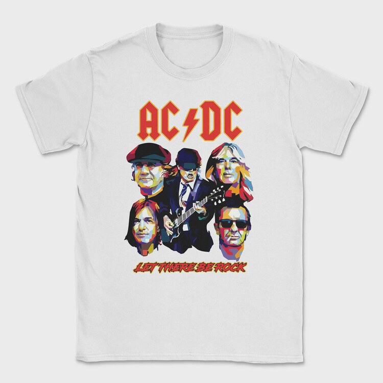 ACDC Let there be Rock, Tricou Barbati (Unisex)