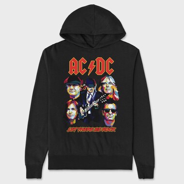 ACDC Let there be Rock, Hanorac Oversize Barbati (Unisex)