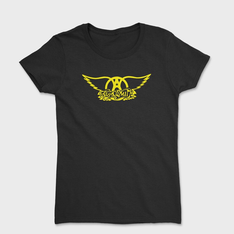 AEROSMITH Logo Name Art, Tricou Femei