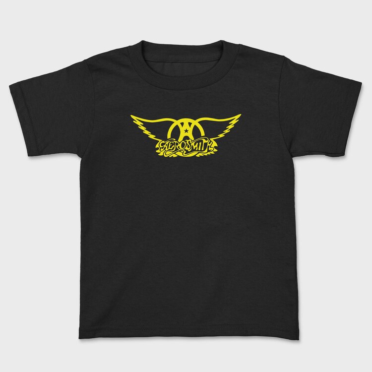 AEROSMITH Logo Name Art, Tricou Copii