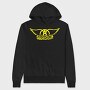 AEROSMITH Logo Name Art, Hanorac Oversize Barbati (Unisex)