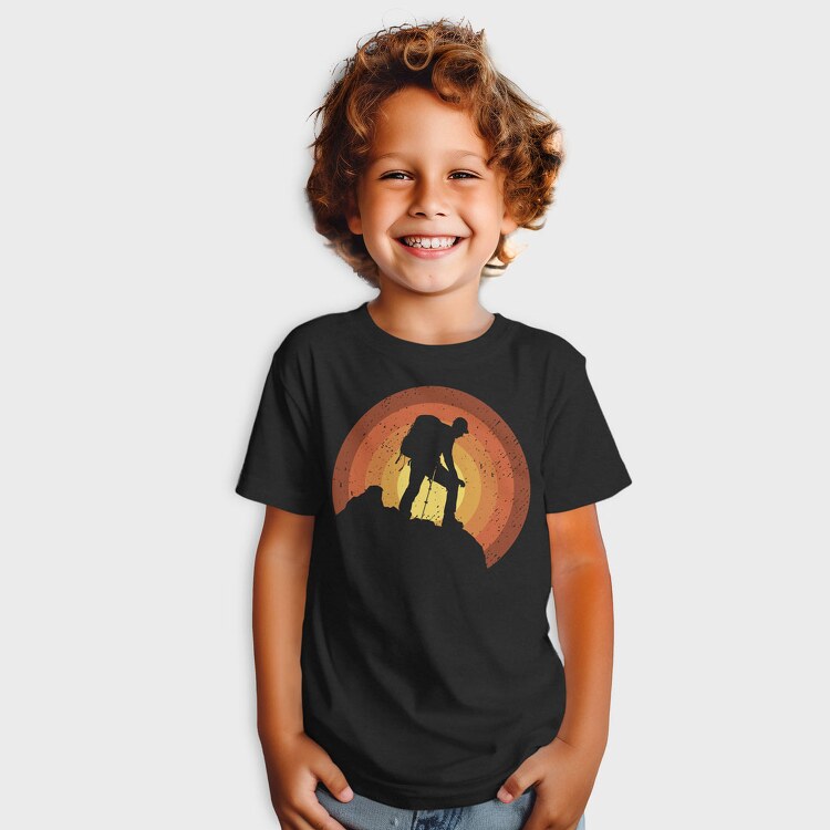 Hiker Sunset, Tricou Copii