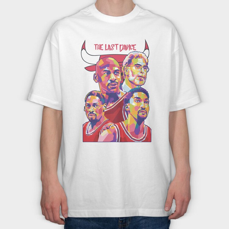 C BULLS The Last Dance, Tricou Oversize Barbati (Unisex)