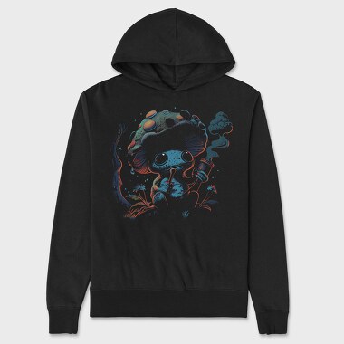Mushroom Smoking Forest, Hanorac Oversize Barbati (Unisex)