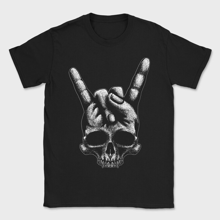 Heavy Metal Skull, Tricou Barbati (Unisex)