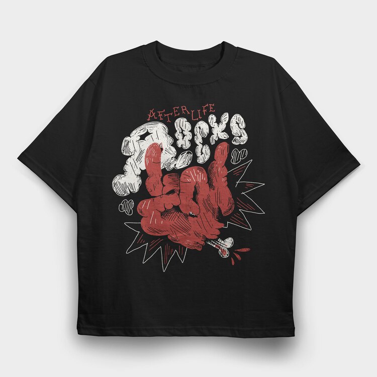 Funny Afterlife 08, Tricou Oversize Barbati (Unisex)