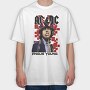 ANGUS YOUNG ACDC, Tricou Oversize Barbati (Unisex)