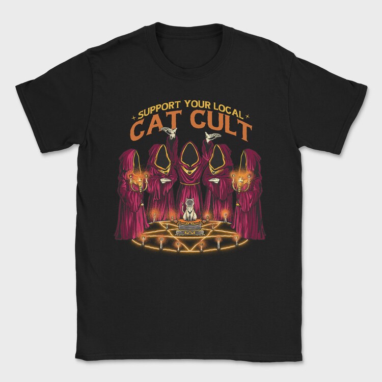 Cat Cult, Tricou Barbati (Unisex)