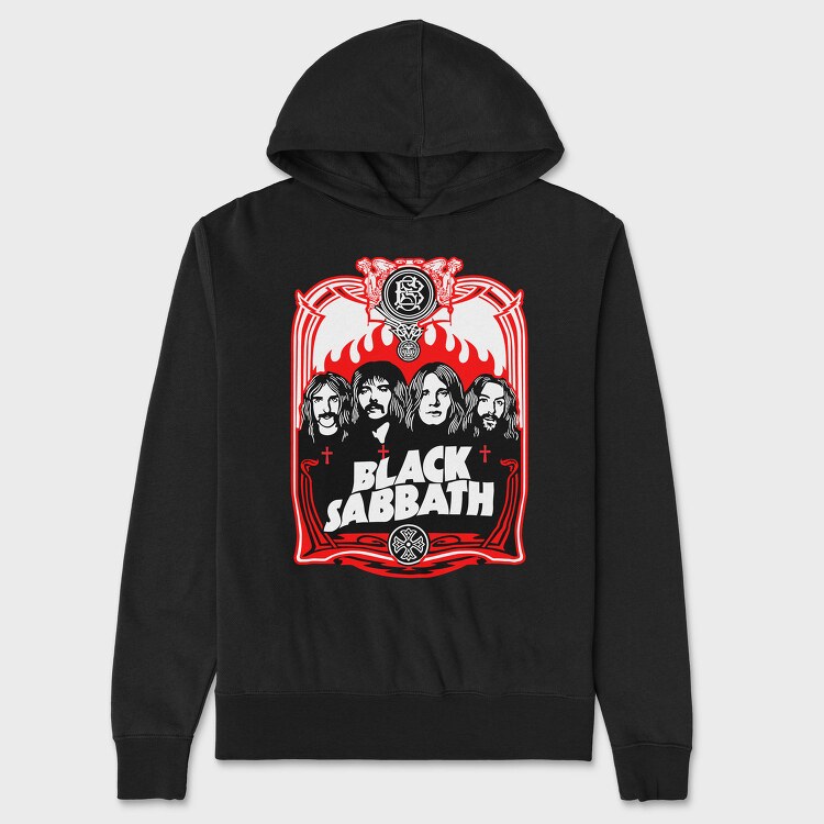 BLACK SABBATH Art design1, Hanorac Oversize Barbati (Unisex)