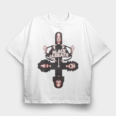 BLACK SABBATH Art design2, Tricou Oversize Barbati (Unisex)