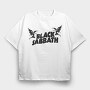 BLACK SABBATH Band logo art, Tricou Oversize Barbati (Unisex)