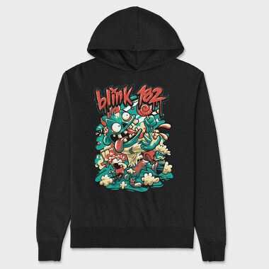 BLINK 182 Art2, Hanorac Oversize Barbati (Unisex)