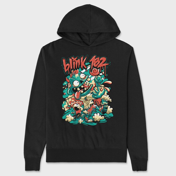 BLINK 182 Art2, Hanorac Oversize Barbati (Unisex)