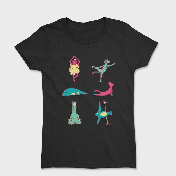 Animals Doing Yoga, Tricou Femei