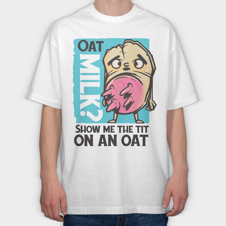 Oatmilk, Tricou Oversize Barbati (Unisex)