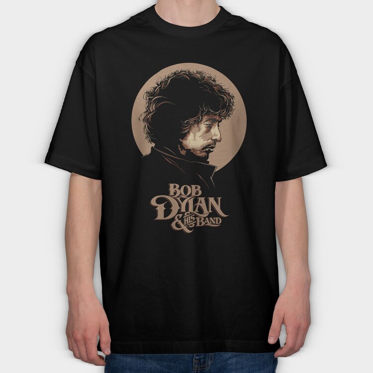 BOB DYLAN Art design, Tricou Oversize Barbati (Unisex)
