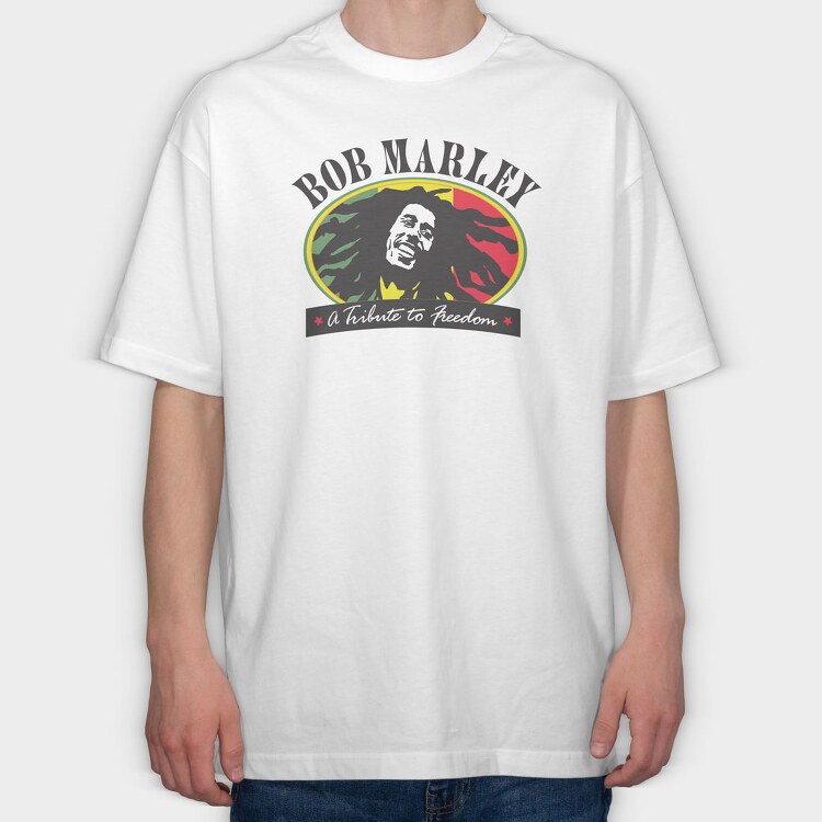 BOB MARLEY Art1, Tricou Oversize Barbati (Unisex)