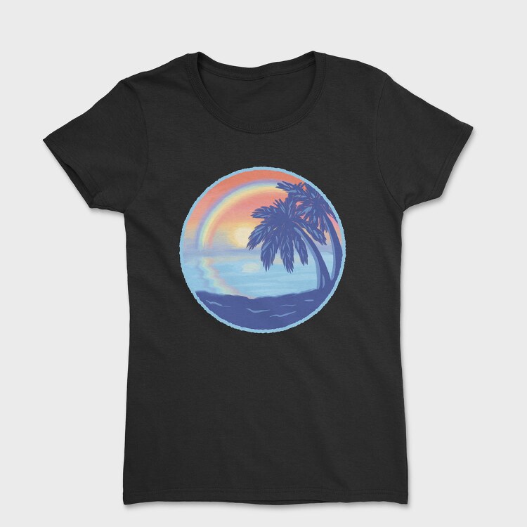 Sunset Rainbow Beach, Tricou Femei