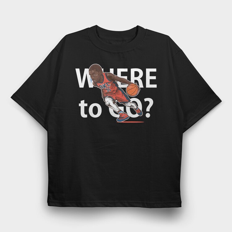KEVIN D OKC, Tricou Oversize Barbati (Unisex)
