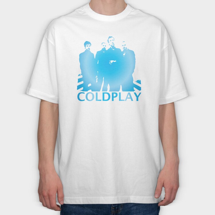 COLDPLAY, Tricou Oversize Barbati (Unisex)