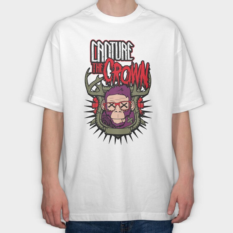 CAPTURE THE CROWN Art2, Tricou Oversize Barbati (Unisex)