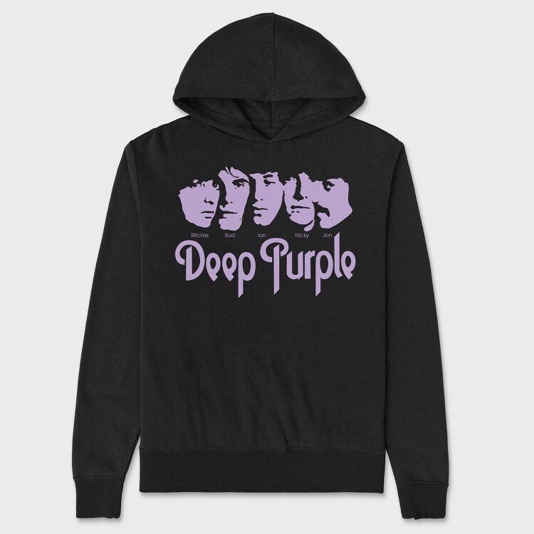 DEEP PURPLE Art1, Hanorac Oversize Barbati (Unisex)