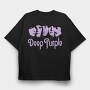 DEEP PURPLE Art1, Tricou Oversize Barbati (Unisex)
