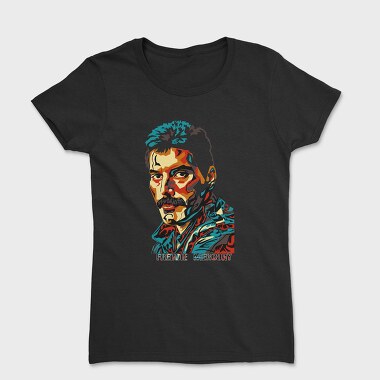 FREDDIE MERCURy Face Art, Tricou Femei
