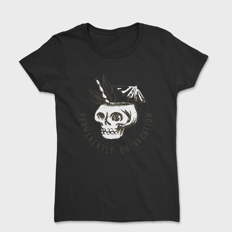 Summer Vacation Skull, Tricou Femei