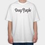 DEEP PURPLE Band logo name, Tricou Oversize Barbati (Unisex)