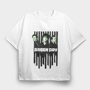 GREEN DAY Art Design1, Tricou Oversize Barbati (Unisex)