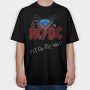 ACDC, Tricou Oversize Barbati (Unisex)