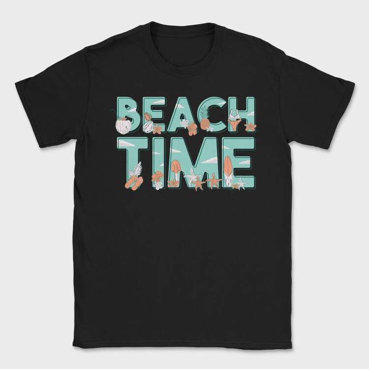 Beach Time, Tricou Barbati (Unisex)