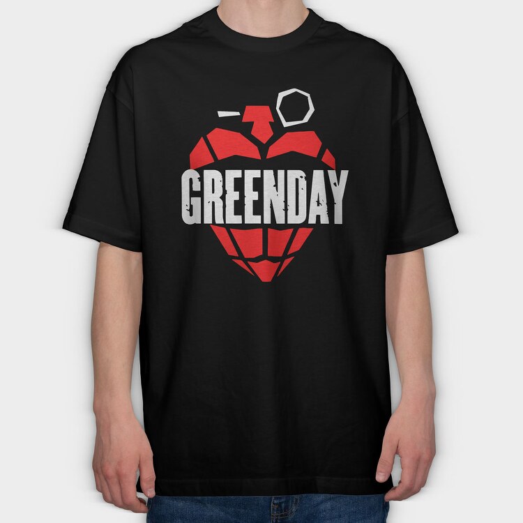 GREEN DAY Grenade, Tricou Oversize Barbati (Unisex)