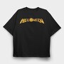 HELLOWEEN Band logo, Tricou Oversize Barbati (Unisex)