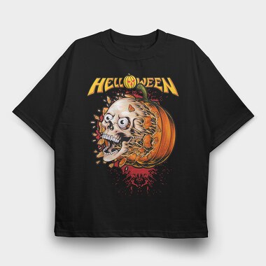 HELLOWEEN, Tricou Oversize Barbati (Unisex)