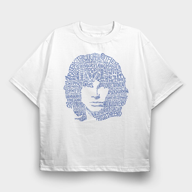 JIM MORRISON, Tricou Oversize Barbati (Unisex)
