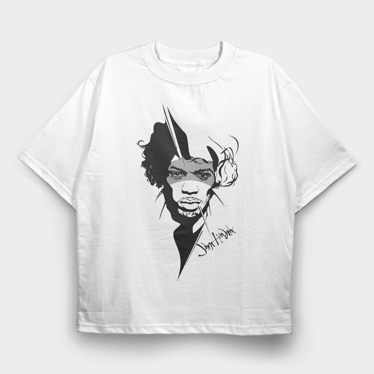JIMI HENDRIX 1, Tricou Oversize Barbati (Unisex)