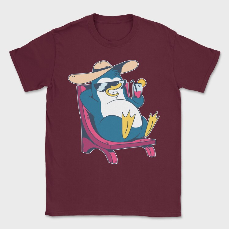 Cool Pinguin, Tricou Barbati (Unisex)