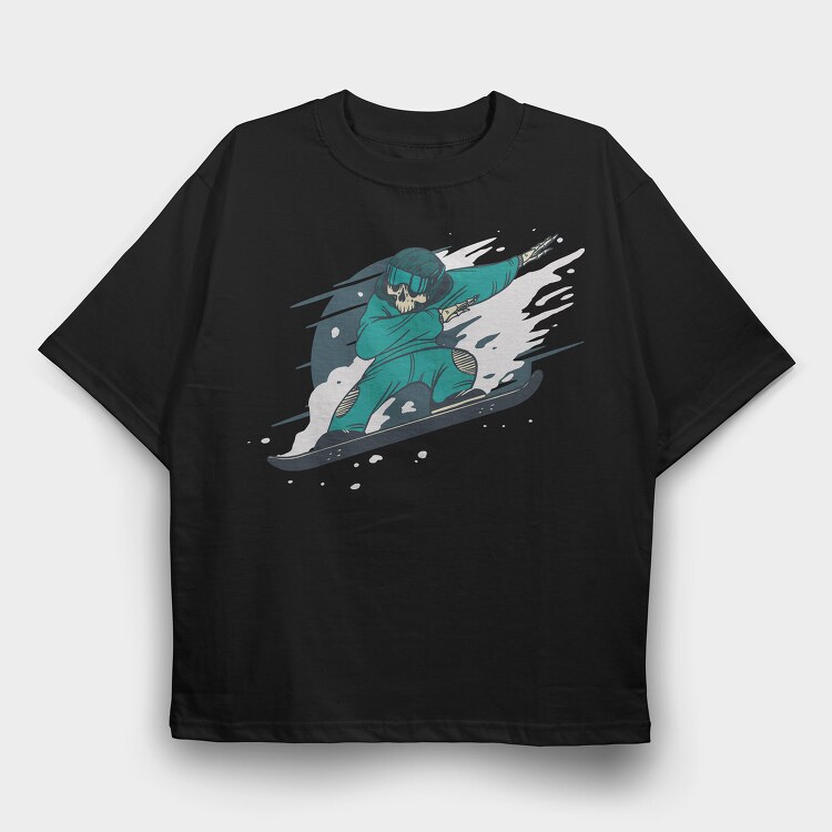 Dabbing Skeleton, Tricou Oversize Barbati (Unisex)
