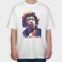 J HENDRIX Art1, Tricou Oversize Barbati (Unisex)