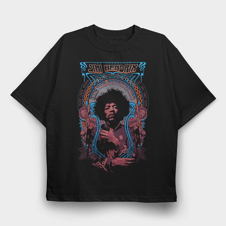 JIMI HENDRIX Are you experienced, Tricou Oversize Barbati (Unisex)