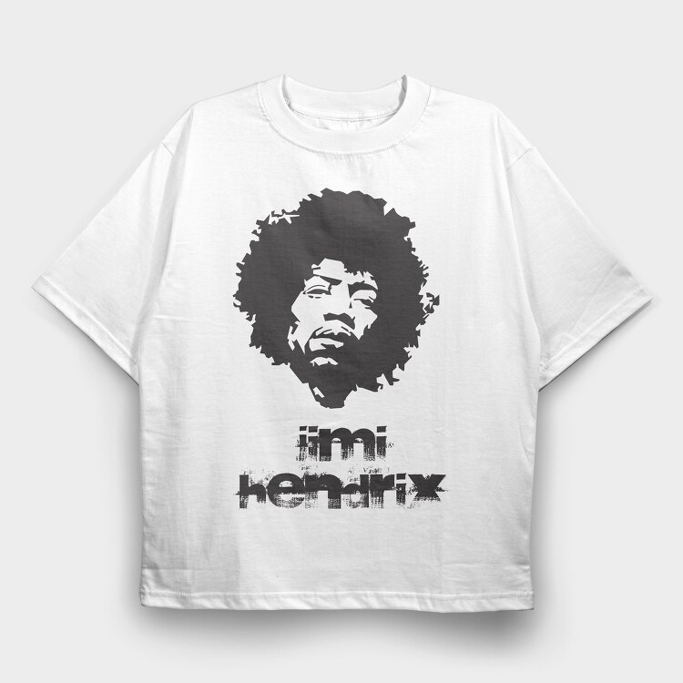 JIMI HENDRIX Art1, Tricou Oversize Barbati (Unisex)