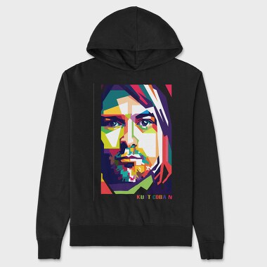 K COBAIN Art1, Hanorac Oversize Barbati (Unisex)