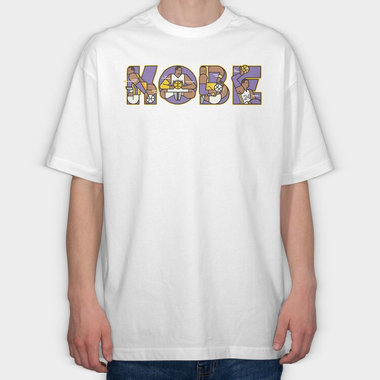KOBE Name Art, Tricou Oversize Barbati (Unisex)