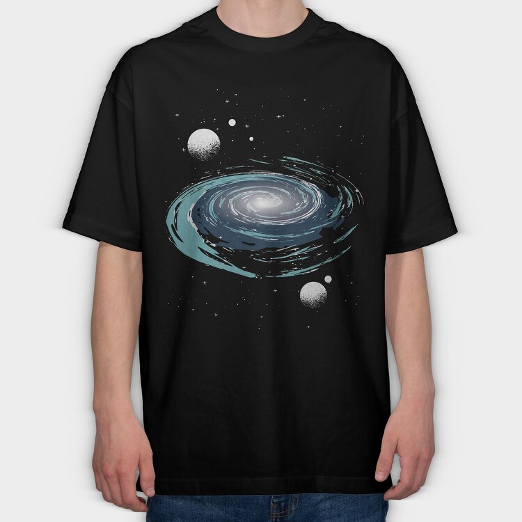 Space Nebula, Tricou Oversize Barbati (Unisex)
