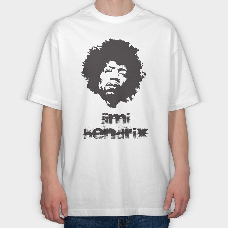 JIMI HENDRIX Art1, Tricou Oversize Barbati (Unisex)