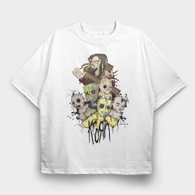 KORN Art1, Tricou Oversize Barbati (Unisex)