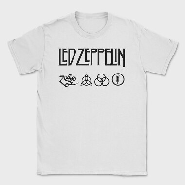 LED ZEPPELIN Logo Art, Tricou Barbati (Unisex)